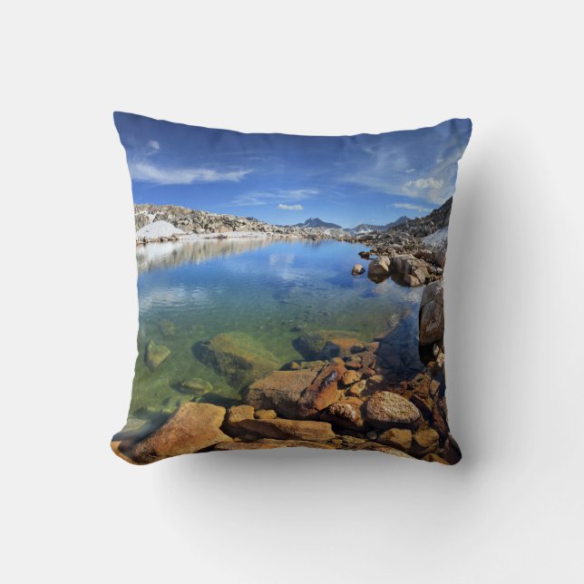 Black Bear Tarn - Sierra Throw Pillow (Front)