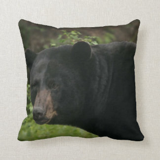 BLACK BEAR THROW PILLOW