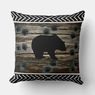 Black Bear Throw Pillow