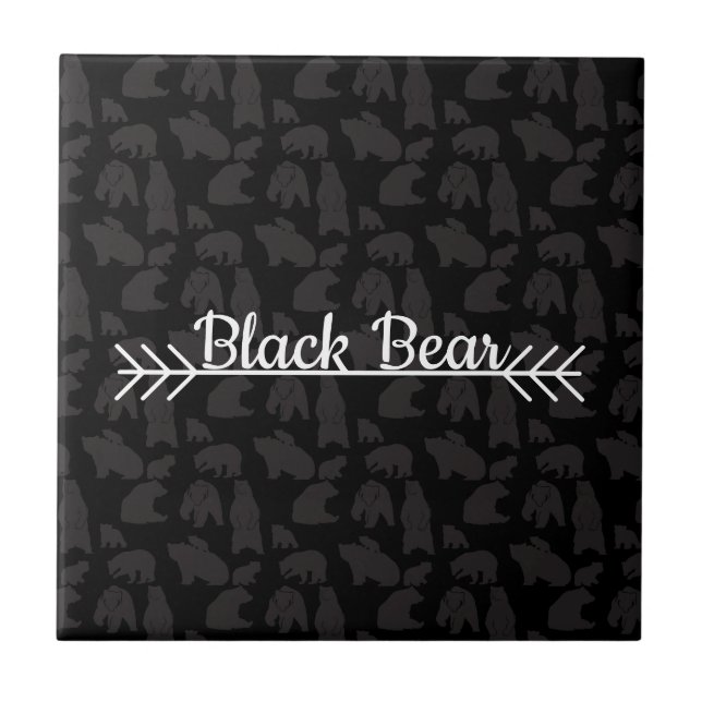 Black Bear Tile (Front)
