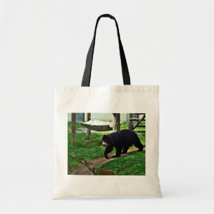 Black bear tote bag