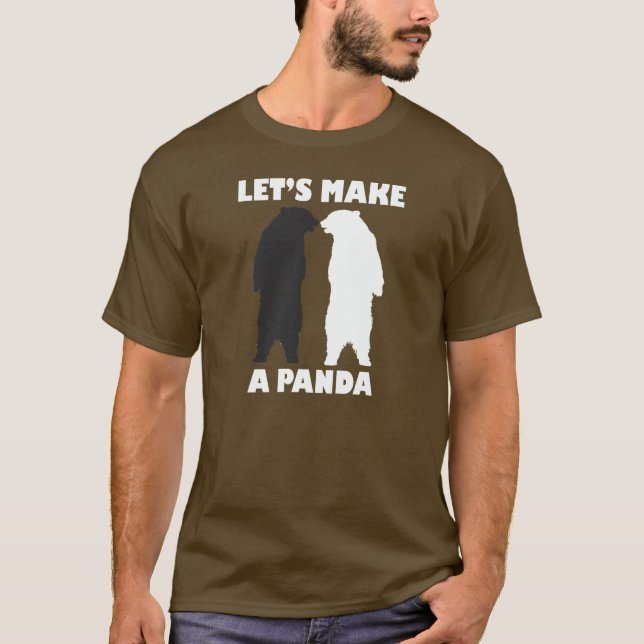 BLACK BEAR WHITE BEAR, LET'S MAKE A PANDA T-Shirt (Front)