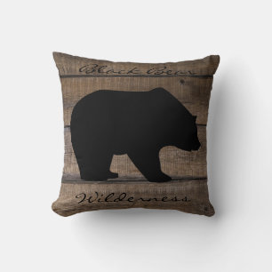 Black Bear Wilderness  Throw Pillow