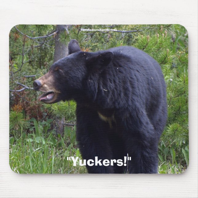 Black Bear  Wildlife  Mousepad (Front)