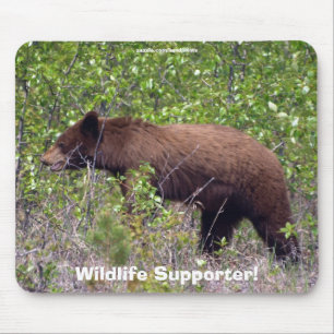 Black Bear Wildlife Supporter Mousepad
