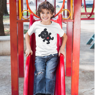 Black Bear with Red Heart T-Shirt