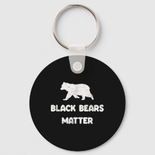 Black Bears Animal Lover Of Nature Outdoors Campin Keychain