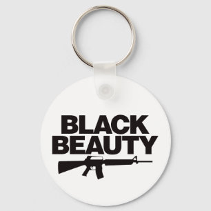 Black Beauty AR - Black Keychain