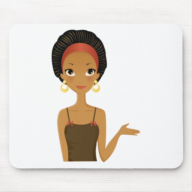 Black beauty mouse pad (Front)