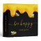 Black bee happy bumble bees sweet honey monogram