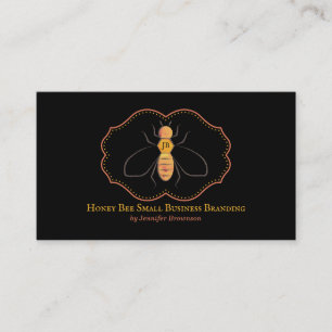 Black Beekeeping Apiary Honey Farmer Business Card