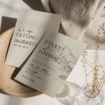 Black & Beige Minimalist Boho Neutral Wedding Invitation<br><div class="desc">This is a perfect wedding invitation if you are looking for an elegant and easy editable invitation . An elegant unique simple minimalist cream beige boho wedding invitation. As you see it features a simple plain cream beige boho whole design template and black bride and groom's names and info. It's...</div>