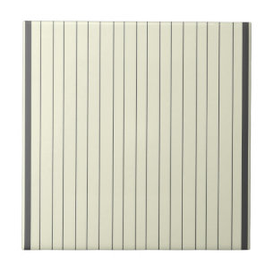 Black Beige Vertical Stripe Pattern Tile