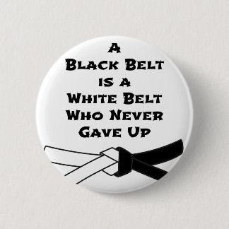 Black Belt 2 Inch Round Button