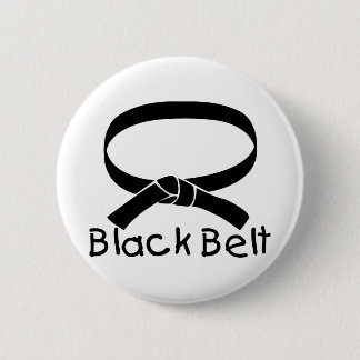 Black Belt 2 Inch Round Button