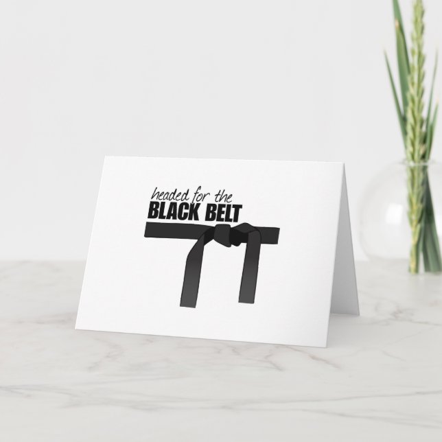 Black Belt Card (Front)