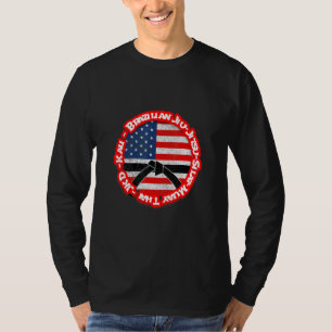 Black Belt Cinta Negra Karate Jiu Jitsu Judo Kung T-Shirt