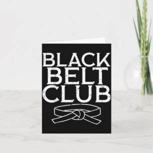 Black Belt Club Cool Karate Taekwondo Kung Fu Jiu Card