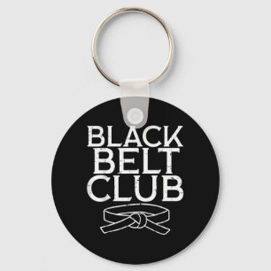 Black Belt Club Cool Karate Taekwondo Kung Fu Jiu Keychain