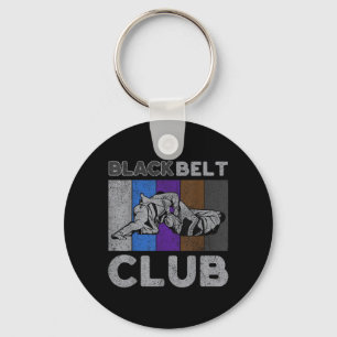 Black Belt Club Vintage BJJ Brazilian Jiu Jitsu Keychain