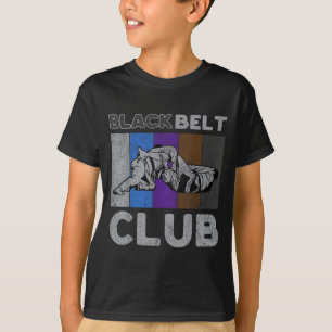 Black Belt Club Vintage BJJ Brazilian Jiu Jitsu T-Shirt