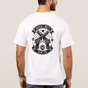 Black Belt Gun Fu Grandmaster  T-Shirt