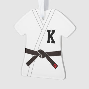 Black Belt (Initial Customizable) Ornament
