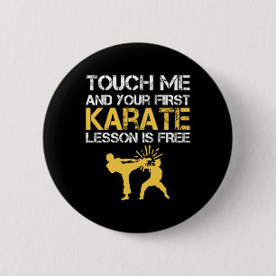Black Belt Karate 2 Inch Round Button