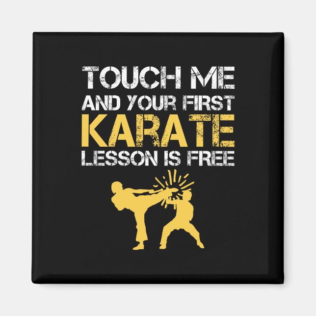 Black Belt Karate  Magnet (Front)