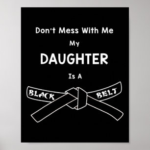 Black Belt Karate Shirt Comt Hapkido Martial Arts  Poster