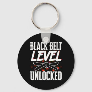 Black Belt Level Unlocked 2 Keychain