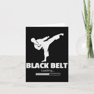 Black Belt Loading Kick Martial Arts Karate Card