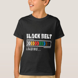Black Belt Loading Martial Arts Karate Minimalist T-Shirt