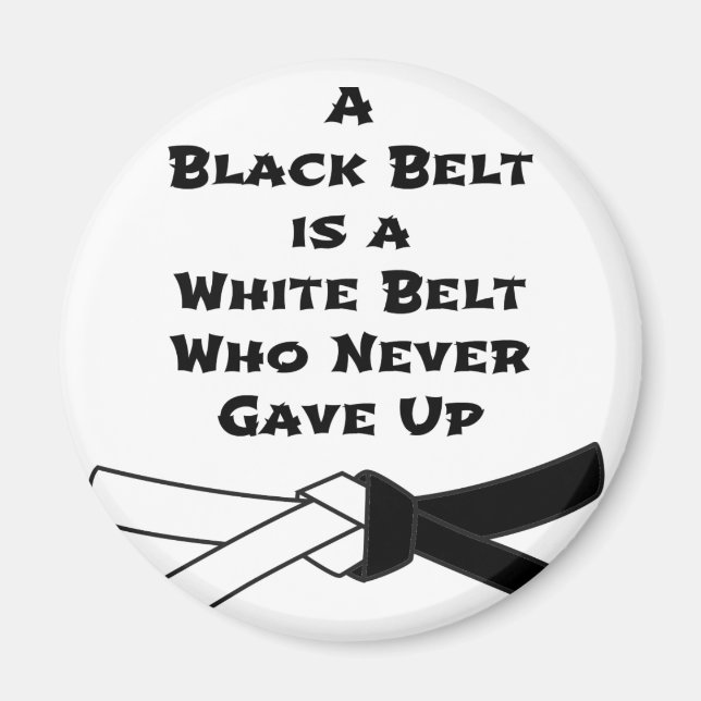 Black Belt Magnet (Front)