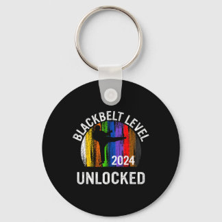 Black Belt Men Achievement Martial Arts Karate Boy Keychain