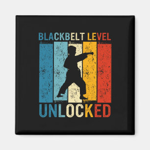 Black Belt Men Achievement Martial Arts Karate Boy Magnet