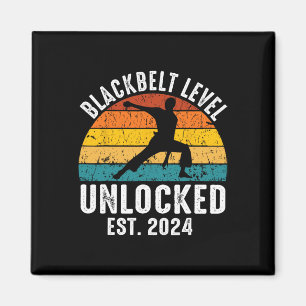 Black Belt Men Achievement Martial Arts Karate Boy Magnet