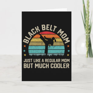 Black Belt Mom Karate Jiu Jitsu Taekwondo Martial  Card