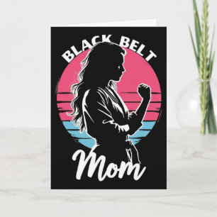 Black Belt Mom Martial Arts Karate Jiu-jitsu Taekw Card