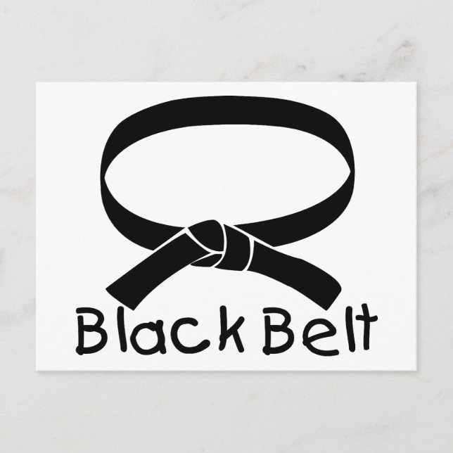 Black Belt Postcard (Front)