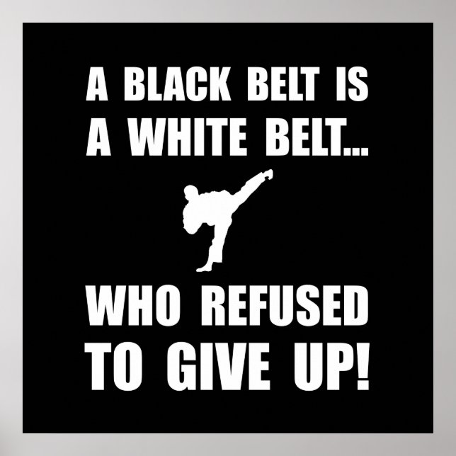 Black Belt Refusal Poster (Front)