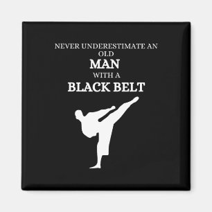 Black Belt Saying Karate Martial Arts Magnet