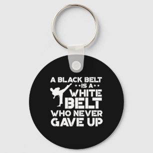 Black Belt Shirts Taekwondo Karate Gift Keychain