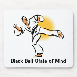 Black Belt State of Mind Mousepad, style 2 Mouse Pad