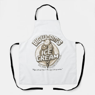 Black big worm  apron