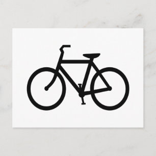 Black Bike Route Postcard