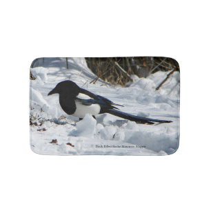 Black Billed Rocky Mountain Magpie bathmat