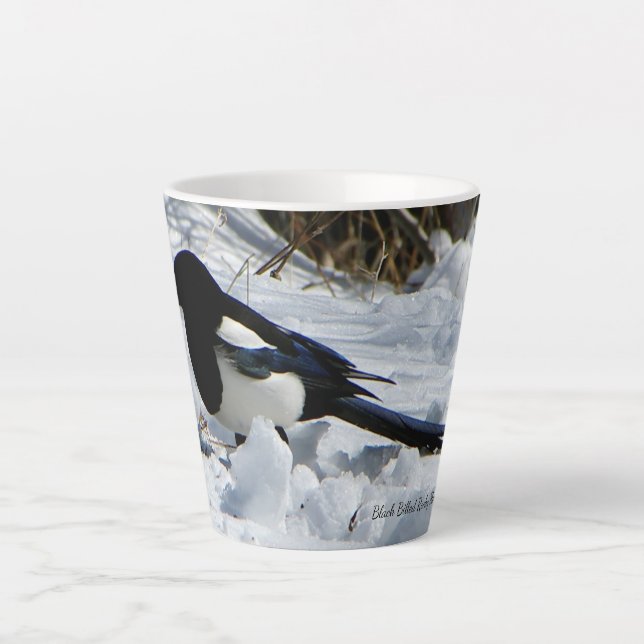 Black Billed Rocky Mountain Magpie latte tasse (Devant)