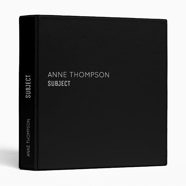 BLACK BINDER (Front/Spine)