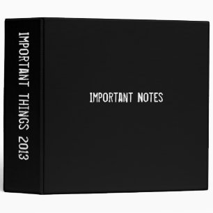 Black binder